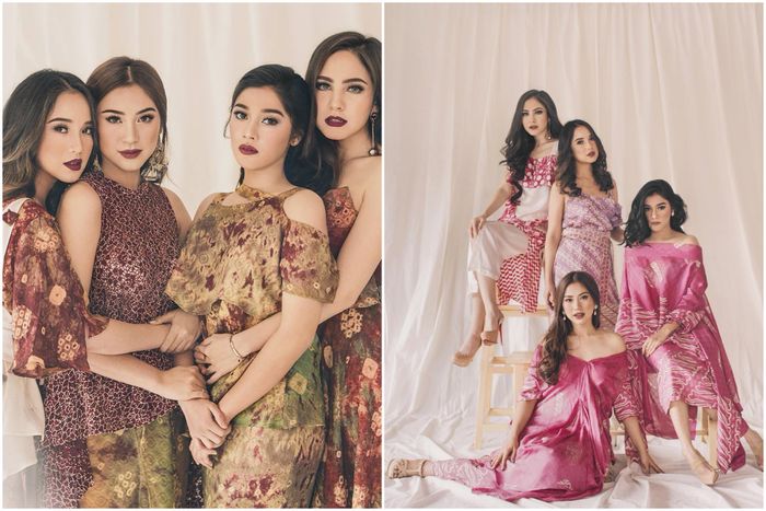 Naysilla Mirdad dan Tyna saat pemotretan
