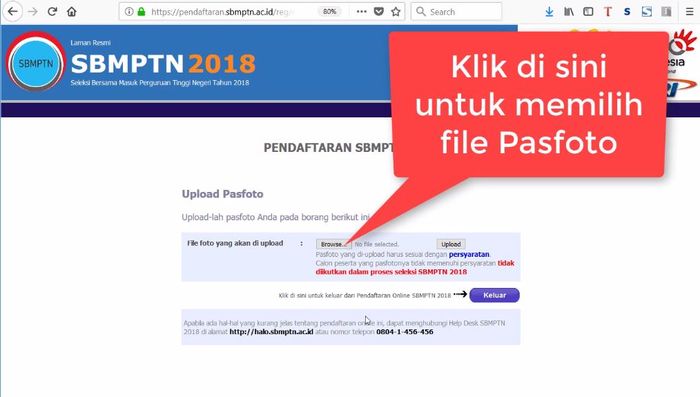 Tutorial Pendaftaran SBMPTN 2018