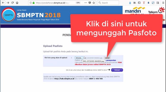Tutorial Pendaftaran SBMPTN 2018