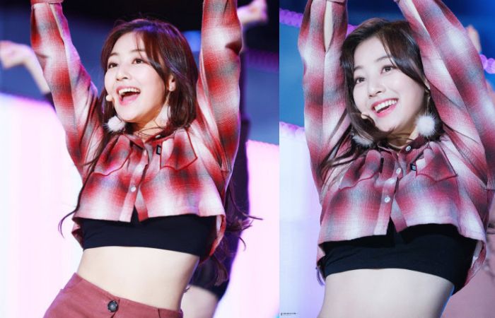 Jihyo TWICE kini tampil semakin cantik.
