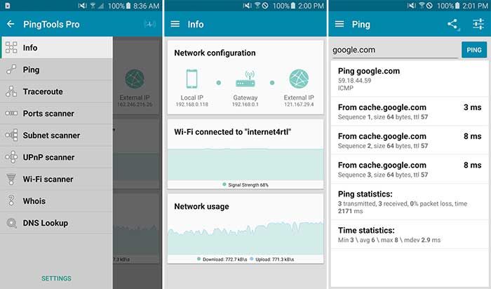 Aplikasi Ping Tools