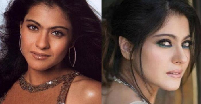 Kajol kulit gelap (kiri) dan kulit putih (kanan)