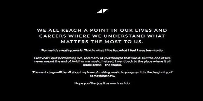 Inilah pesan terakhir DJ Avicii