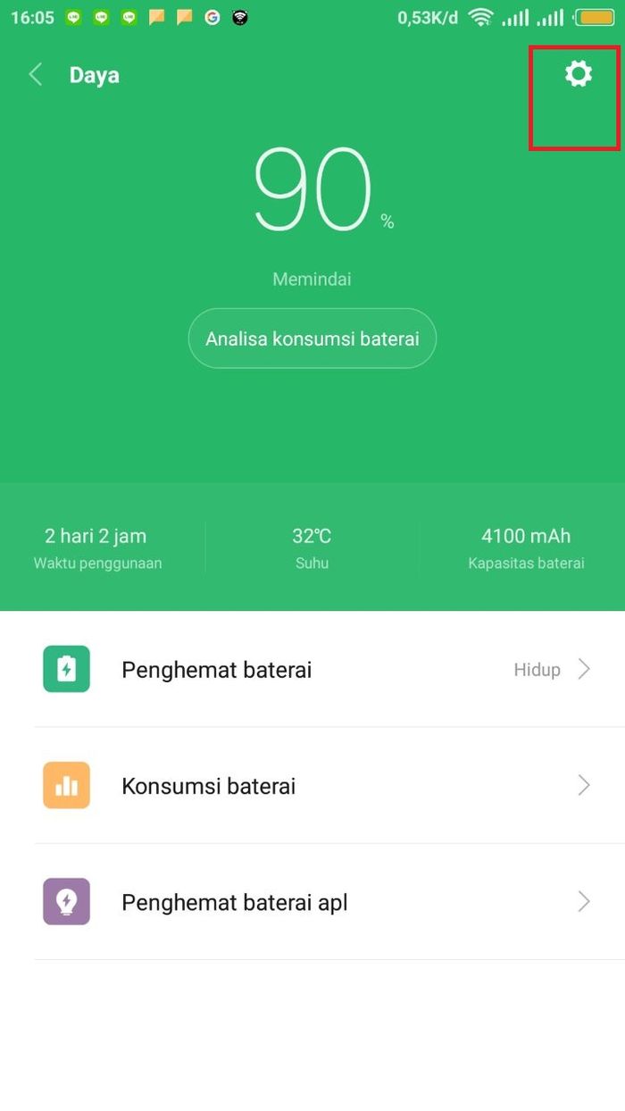 Pengaturan ponsel Xiaomi Intisari