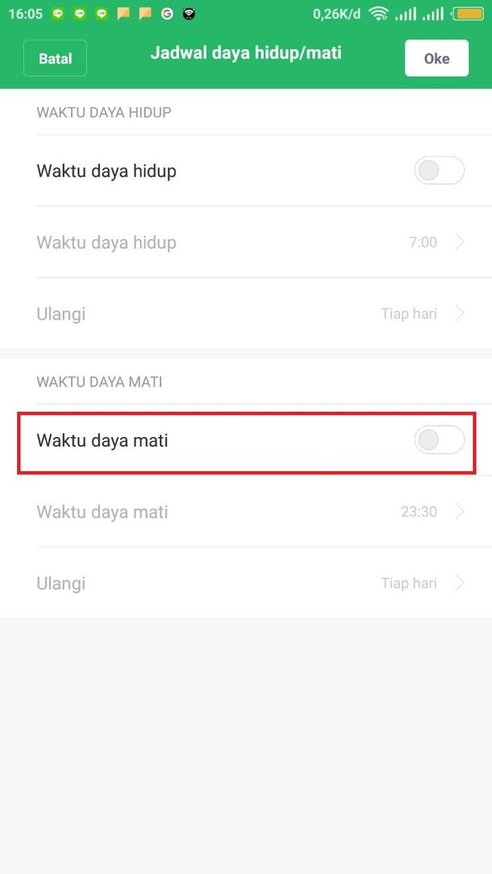 Pengaturan ponsel Xiaomi