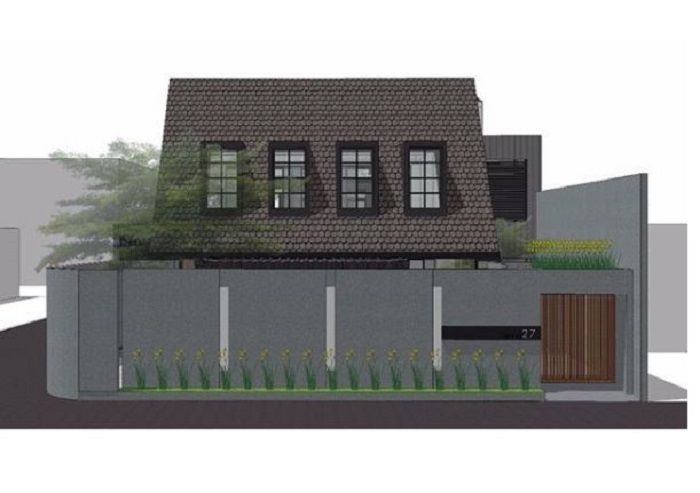 Sketsa rumah orang tua Jessica Iskandar.