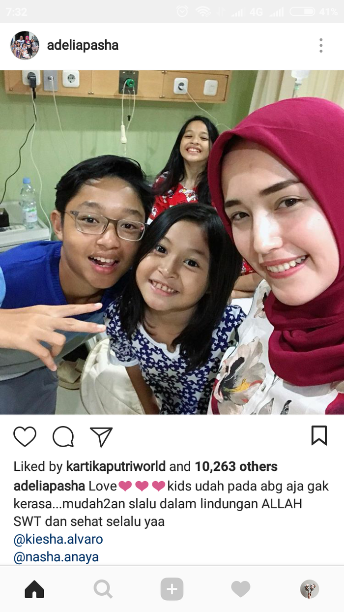 Kerukunan anak Pasha Ungu dengan ibu tirinya, Adelia 