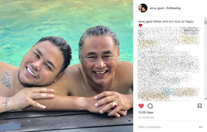 Kebahagiaan Ivan Gunawan dengan sang ayah
