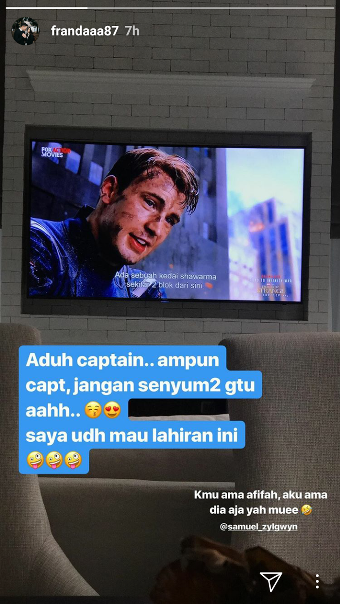 Sosok lelaki yang menemani dan buat terpesona Franda Jelang Melahirkan
