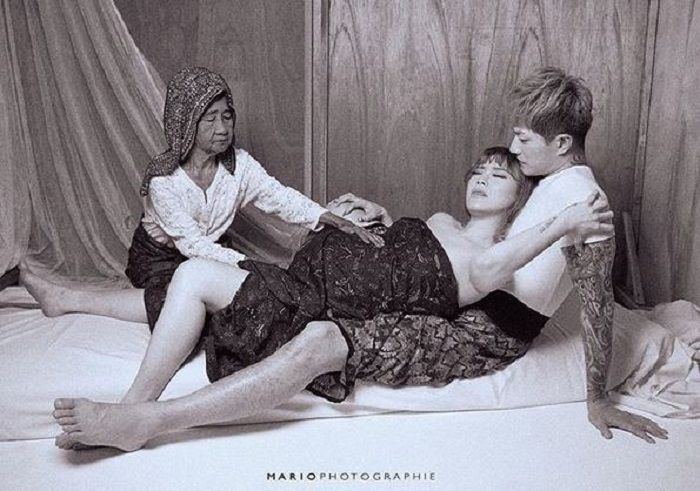 Maternity shoot Lee Jeong Hoon dan Moa Aeim