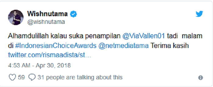 Pujian Wishnutama