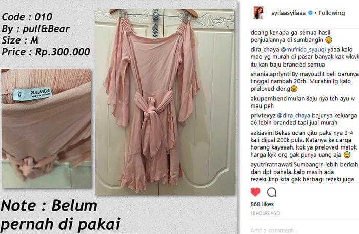 Jualan adik Ayu Ting Ting