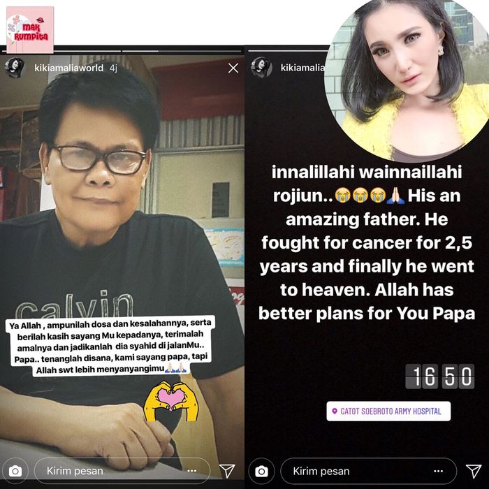 Postingan Kiki Amalia