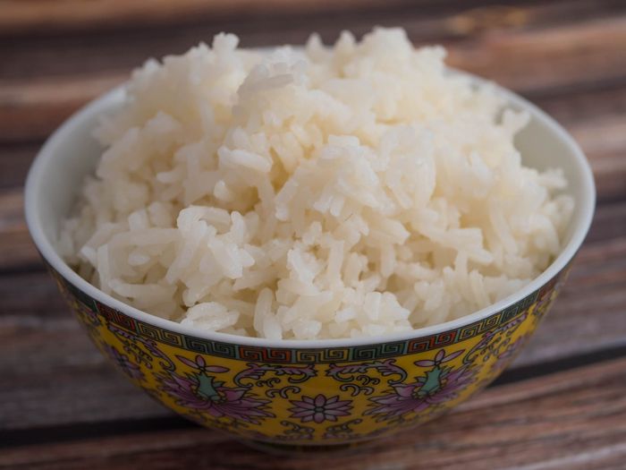 Nasi putih.