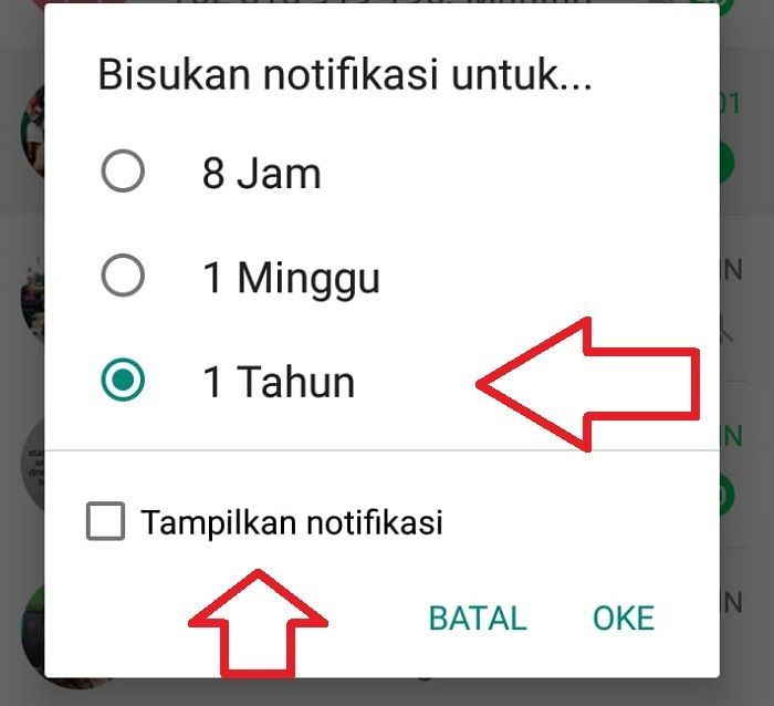 Cara 'Mute' grup yang berisik (2)