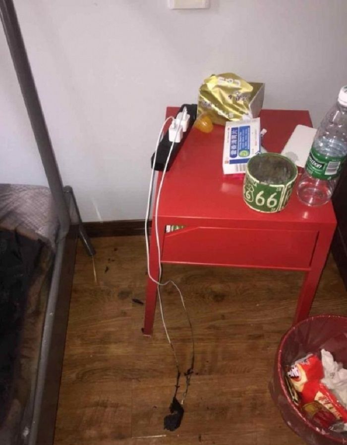 iPhone 8 Plus terbakar.