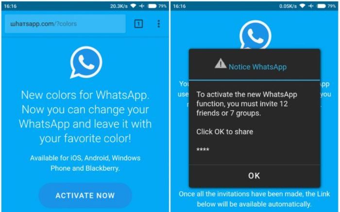 Pesan News Colour WhatsApp