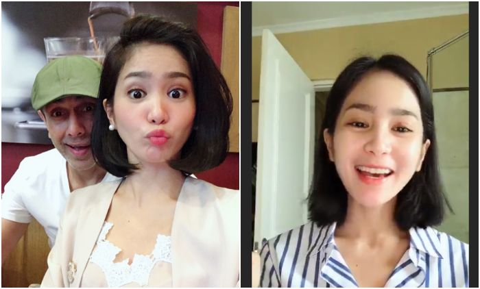 Makin fresh nggak nih Bunga Zainal dengan gaya rambut barunya?