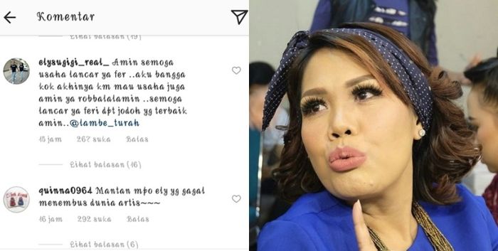 Elly Sugigi komentari Ferry Anggara yang jadi penjual es kepal