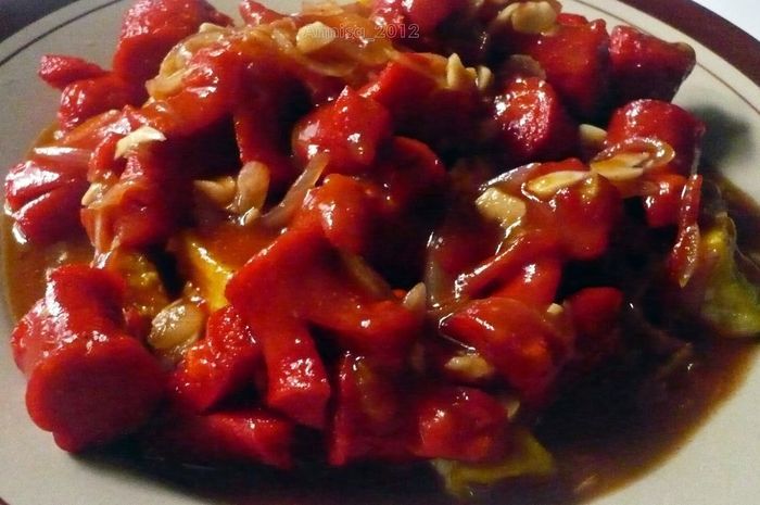 Tumis Sosis Asam Manis