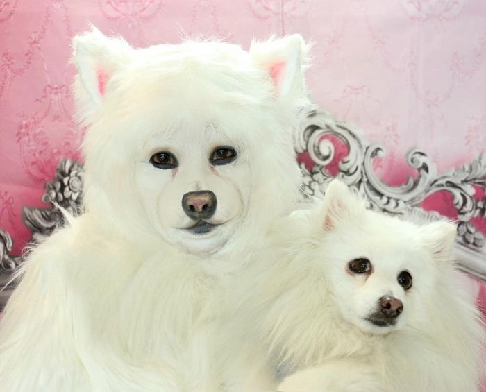 Promise Tamang meniru anjing kesayangannya