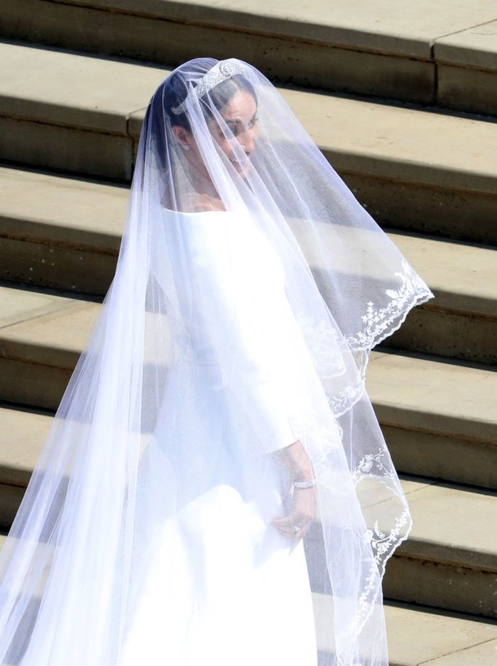 Meghan Markle tampil sederhana di hari pernikahannya