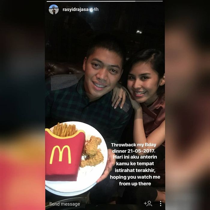 Postingan Rasyid Rajasa di Insta Story