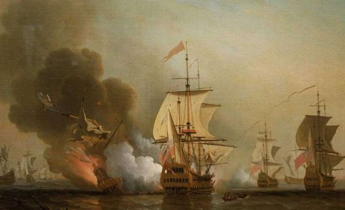 3 kapal jatuh pada 8 Juni 1708.