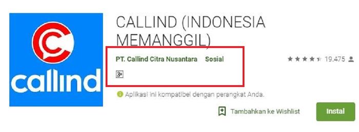 Periksa pengembang aplikasi