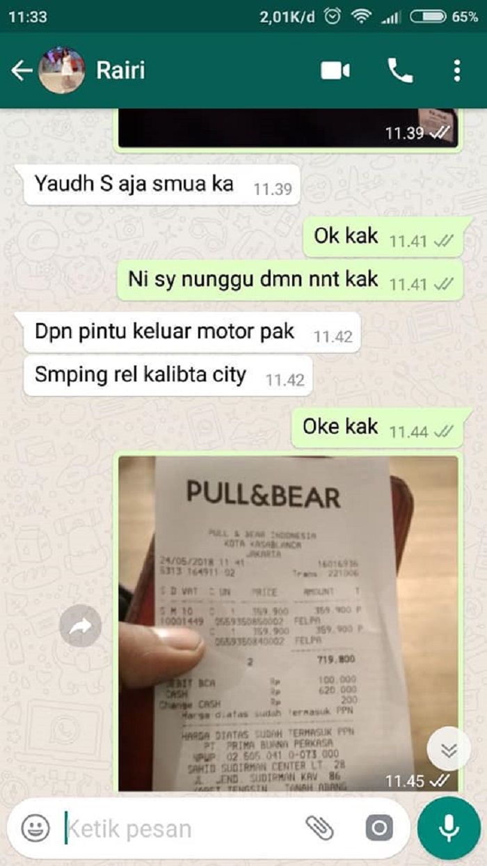 Driver ojek online tertipu oleh customernya.