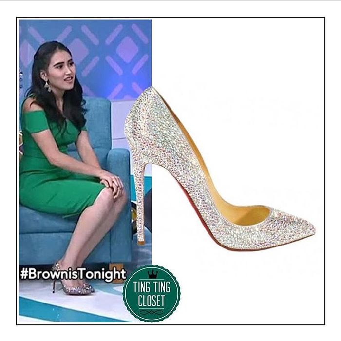 Pigalle Aurora Borealis Strass by Christian Louboutin