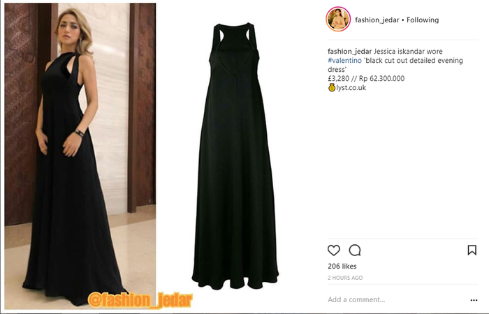 Harga cut out dress yang dikenakan oleh Jessica Iskandar