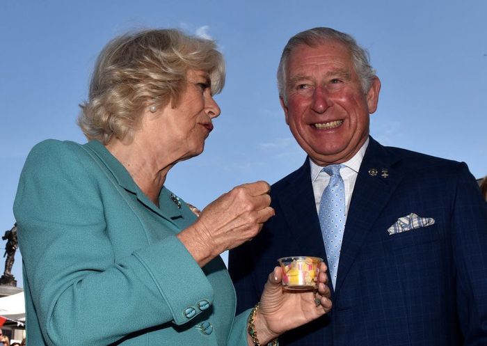 Charles dan Camilla berbagi es krim di Dromore, Irlandia Utara