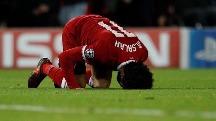 Selebrasi sujud syukur ala Moh Salah