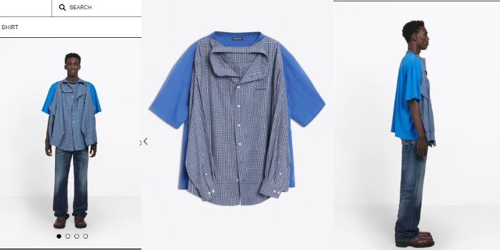 Indigo T-Shirt Shirt Balenciaga