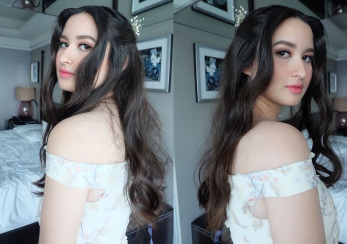 Stephanie Poetri tampak dengan balutan makeup flawless