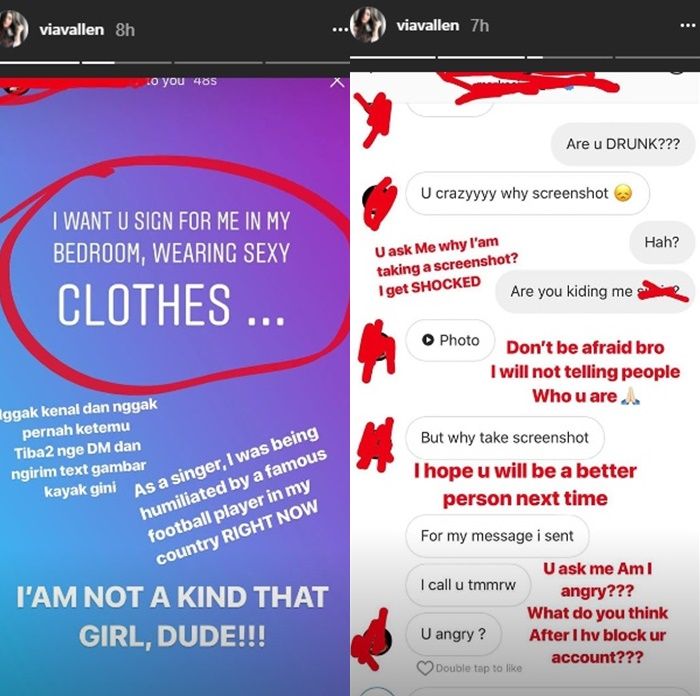 Screenshot Insta Story Via Vallen