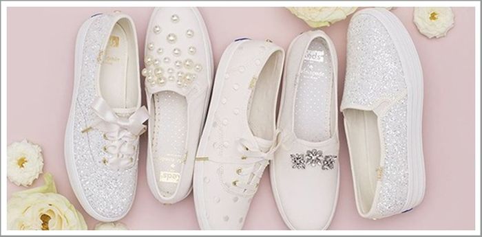 Kolaborasi Keds dan Kate Spade menciptakan sepatu pengantin | glamour.com
