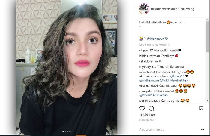 Unggahan Hilda Vitria Khan
