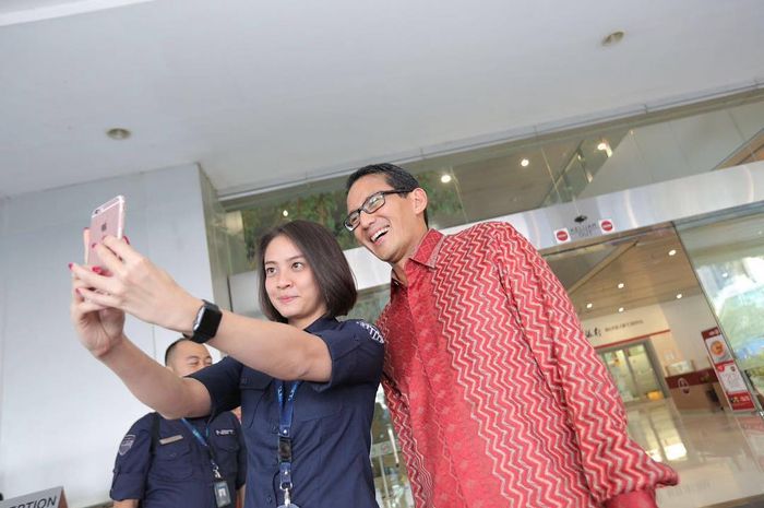 Laissti bersama Wakil Gubernur DKI Jakarta, Sandiaga Uno