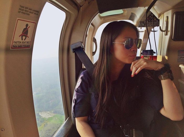Laissti saat berada di helikopter