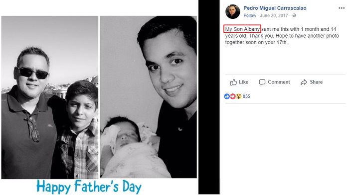 Albany adalah putra Pedro?