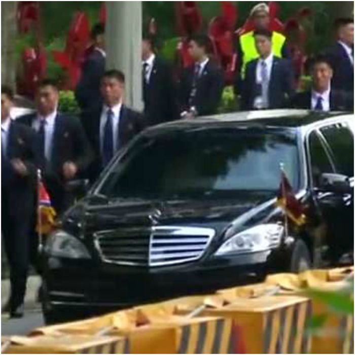 Pengawal Kim Jong Un di Singapura.