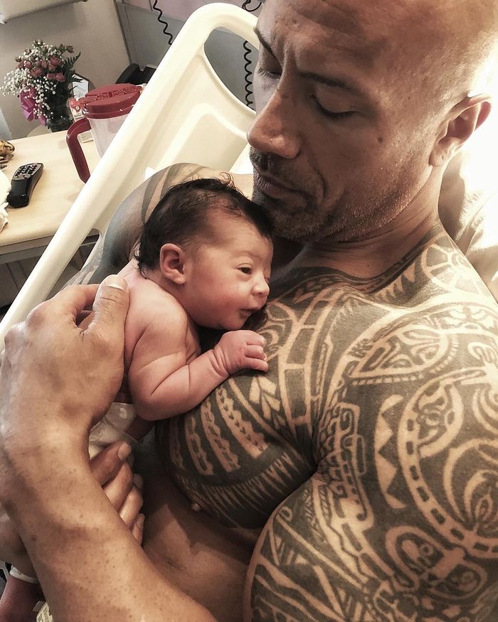 The Rock, skin to skin