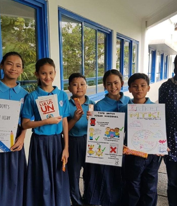anak Risma dan Ferry naik kelas 6
