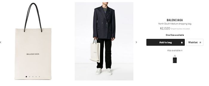 BALENCIAGA North South Medium shopping bag