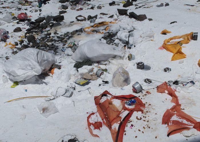 This handout picture taken on May 20, 2018 and released on June 12 by Damian Benegas shows discarded