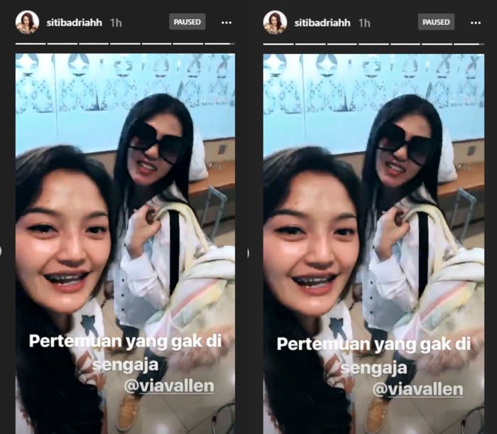 Siti Badriah tak sengaja bertemu dengan Via Vallen
