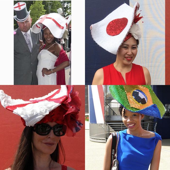 Topi bertemakan bendera dunia