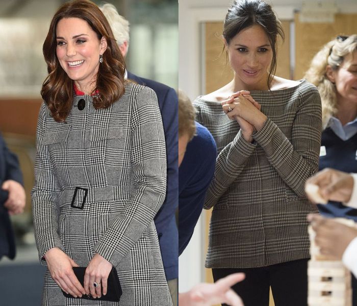 Pakaian Kate dan Meghan yang sama 
